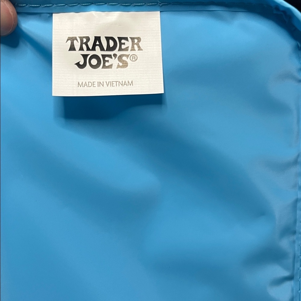 NWT Trader Joe’s Mini Insulated Lunch Bag in blue - Picture 9 of 9